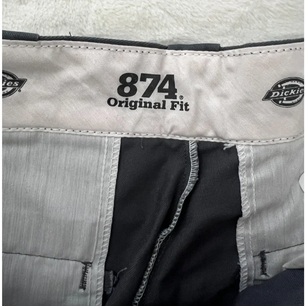 Dickies 874 Original Fit Mens Work Pants 32x32 Charcoal Gray Straight Leg